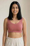 Zivame Double Layered Non Wired Full Coverage Bralette - Dark Onion — thumbnail 1